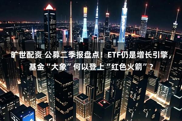 旷世配资 公募二季报盘点！ETF仍是增长引擎，基金“大象”何以登上“红色火箭”？
